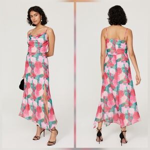 Louna Cowl Neck Midi Dress Hourglass Sleeveless Cowl neck Size M